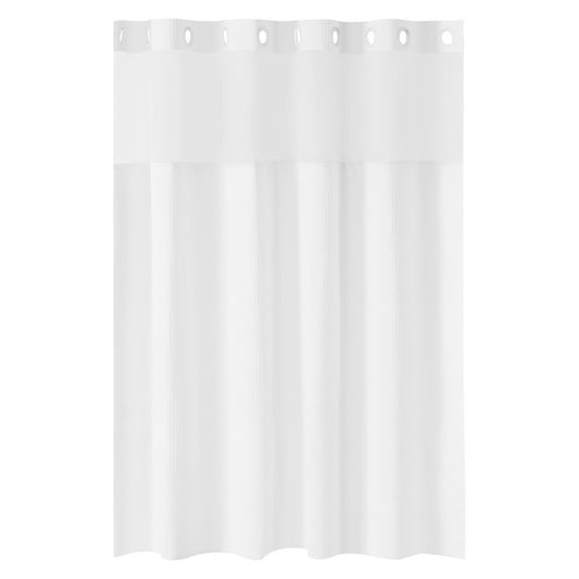 No Hook Shower Curtain, 2-in-1 Waterproof Shower Curtains