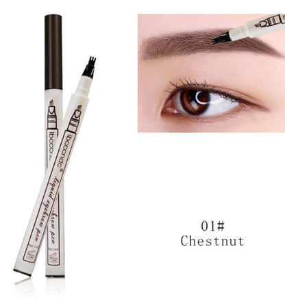 Waterproof Natural Eyebrow Pen: Four-Claw Tint Tattoo Pencil