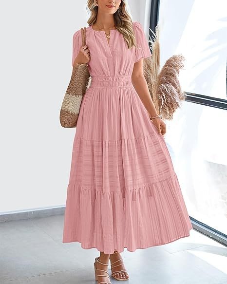 V-Neck Swing Dress