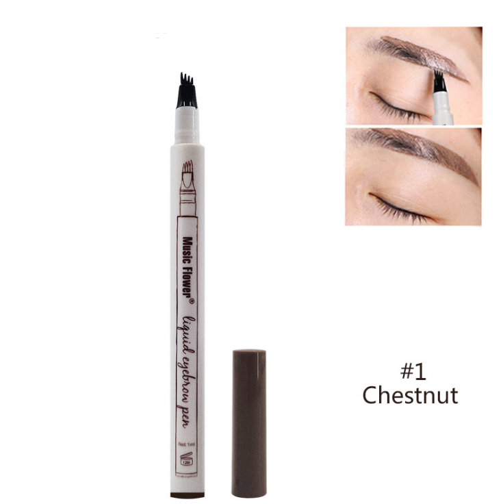 Waterproof Natural Eyebrow Pen: Four-Claw Tint Tattoo Pencil