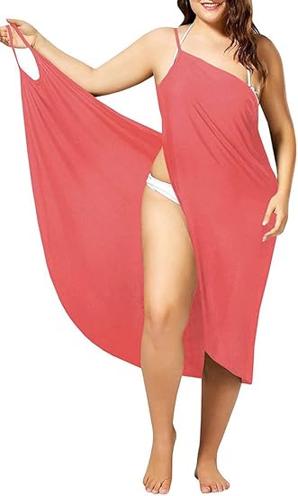 One-Shoulder Spaghetti Strap Beach Wrap