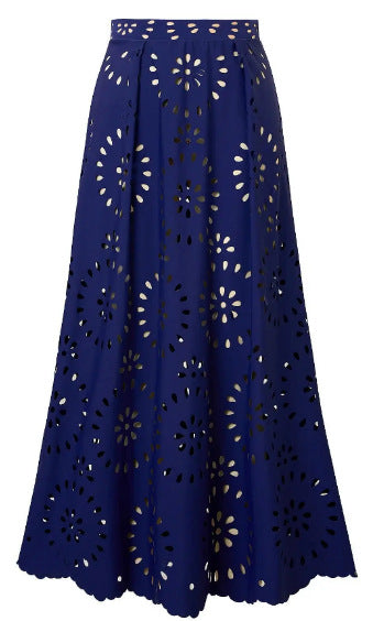Laser Cut Swimsuit and Skirt