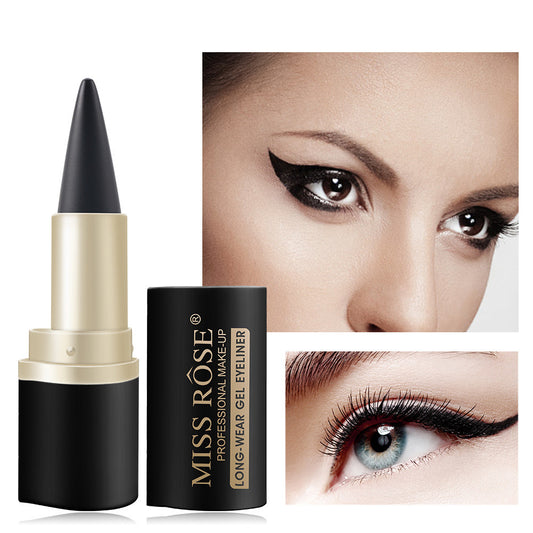Schwarzer, fester Eyeliner mit einem Kopf