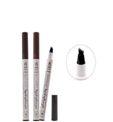 Waterproof Natural Eyebrow Pen: Four-Claw Tint Tattoo Pencil