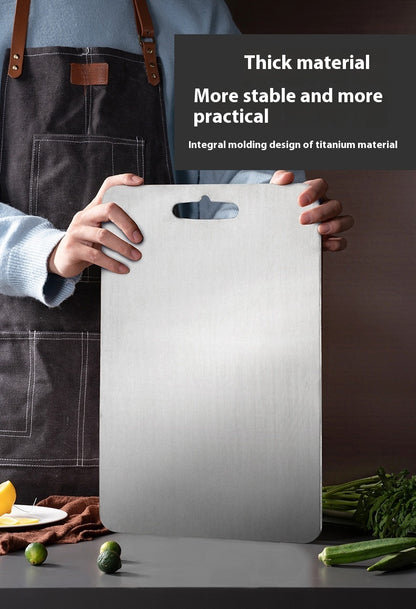 Pure Titanium Thickened Outdoor Camping Portable Cutting Board