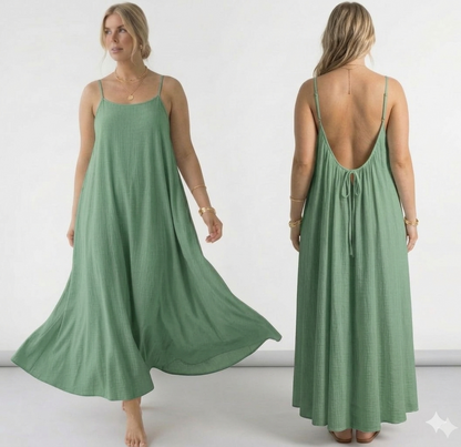 Rückenfreies Trägerkleid