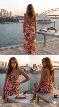 Pink Floral Leopard Print