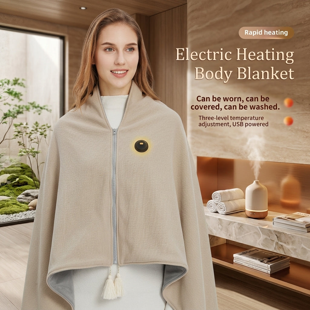 SilkWhisper™ Heated Wearable Blanket