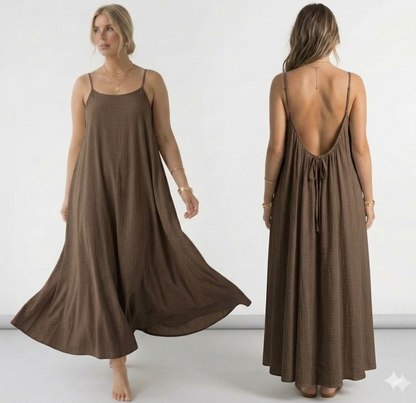 Rückenfreies Trägerkleid