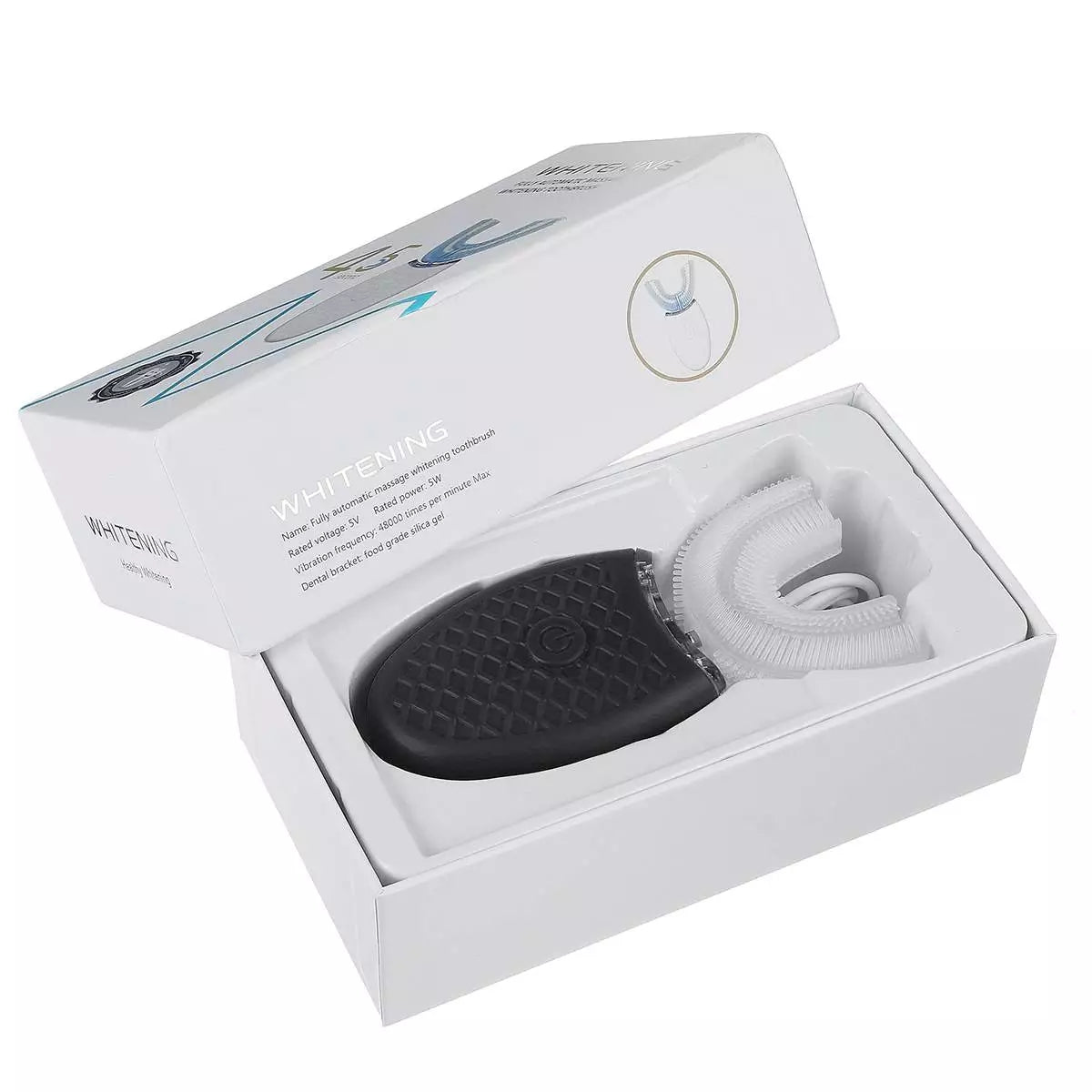 Wasserdichte IPX8 U-förmige elektrische Zahnbürste