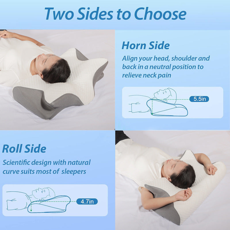 Das SilkWhisper™ Cloud-Contour Nackenstützkissen