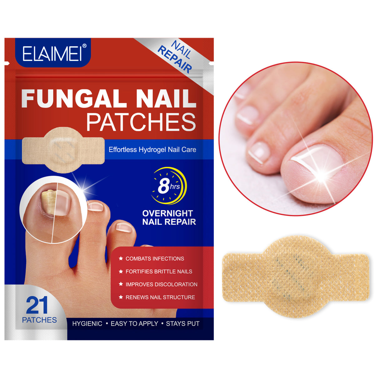 Patchs pour ongles mycosés